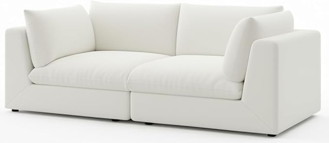 Fajiani Oversized Modular Sectional Sofa,Cloud Couch Deep Seat Sofa Cushion Covers Removable, Ove... | Amazon (US)
