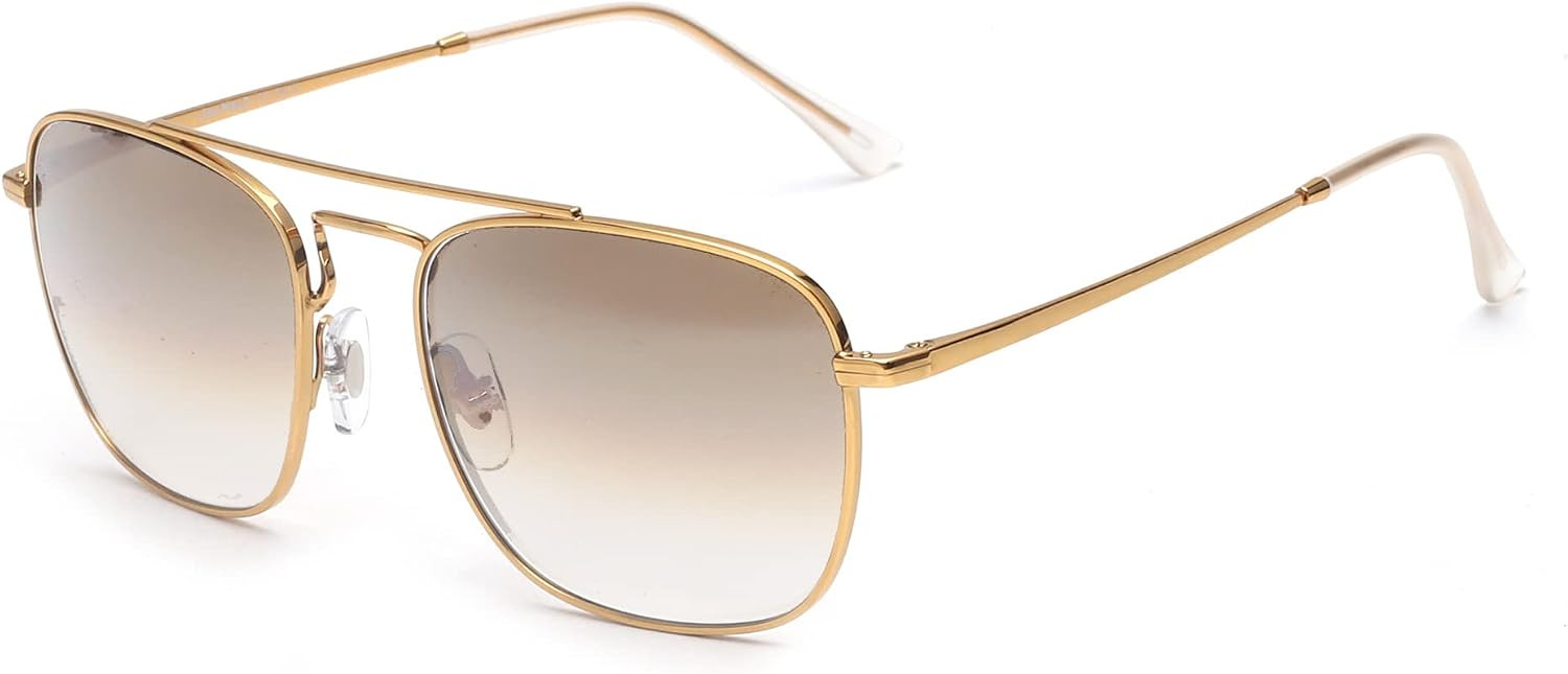 JIM HALO Retro Square Aviator Sunglasses Premium Glass Lens Men Women | Amazon (CA)