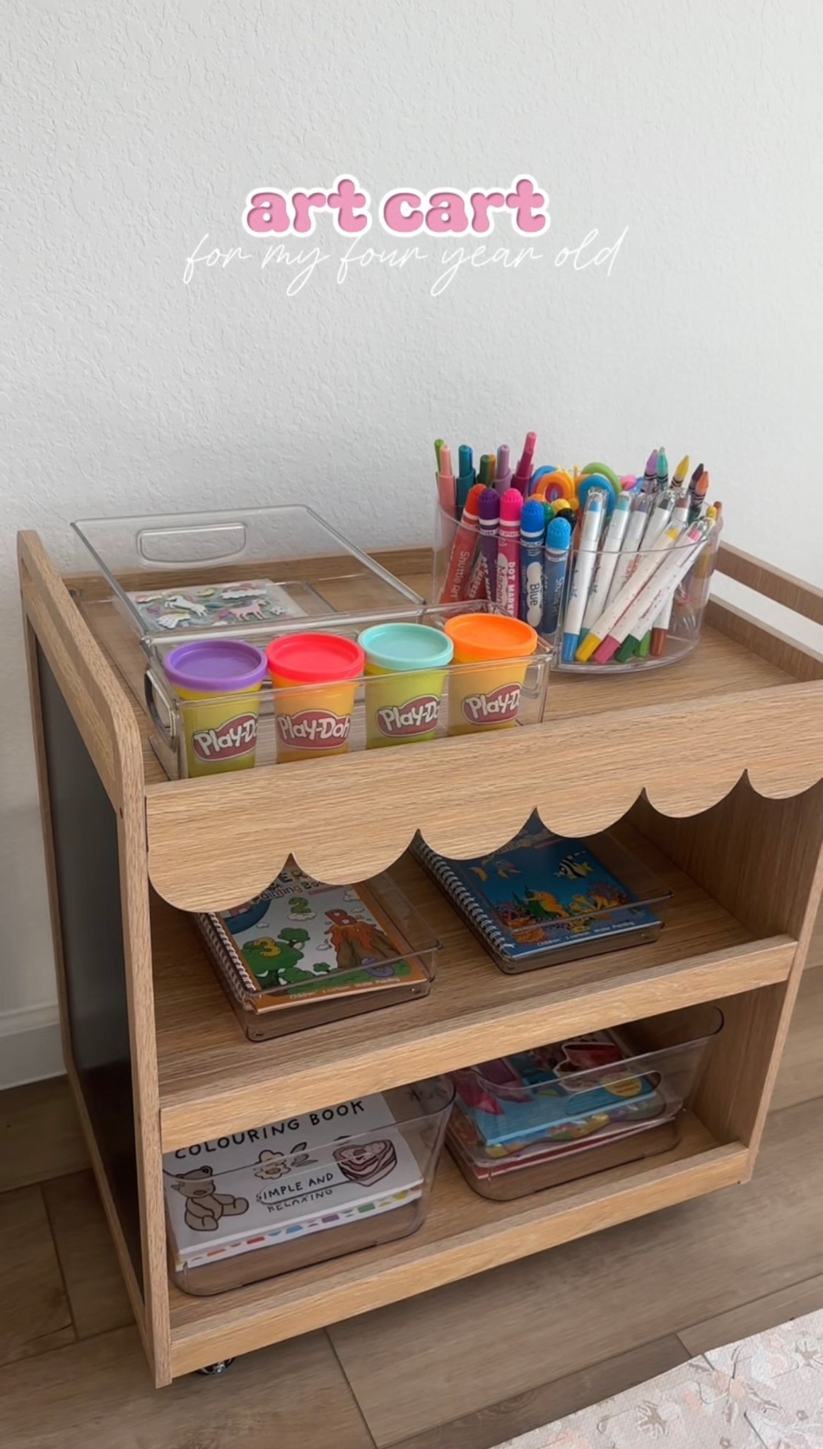 Art cart for my 4 year old #momlife #toddlermom #toddlercrafts

#LTKmomlife #LTKKids