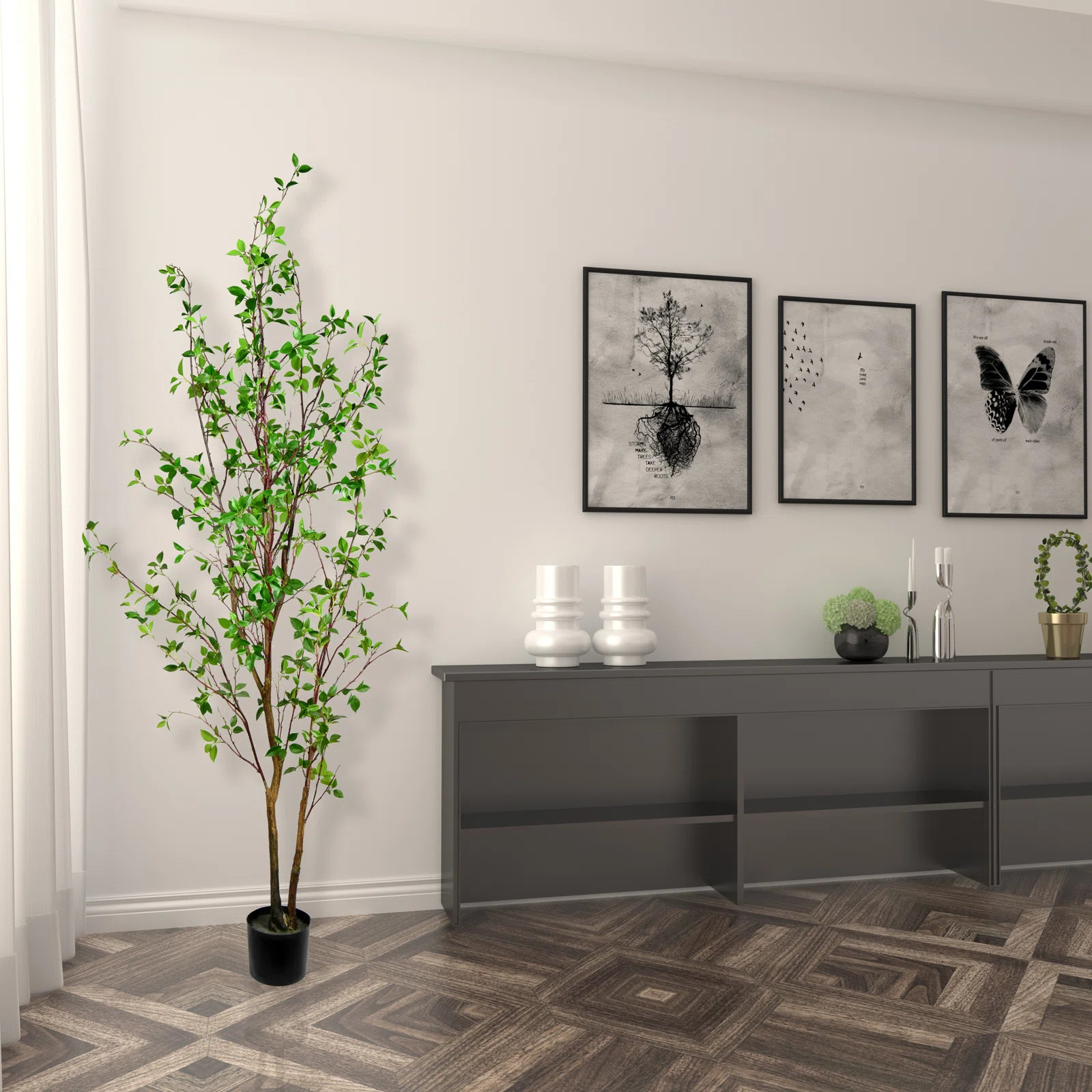 Artificial Potted Baby Leaf Tree | Wayfair North America