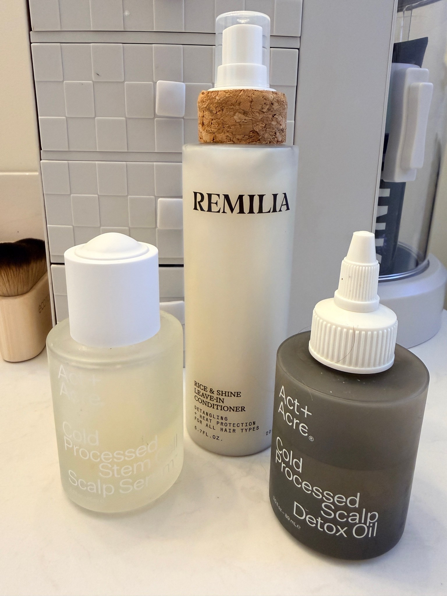 Today’s pre and post shower haircare routine! I love the scalp detox and serum from Act + Acre, because hair health starts with scalp health! And this leave in conditioner from Remilia makes my hair so soft.

#LTKselfcare #LTKBeauty