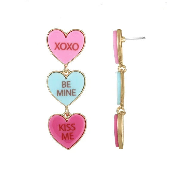 Way to Celebrate Valentine's Day Candy Heart Earrings, 1 Pair - Walmart.com | Walmart (US)