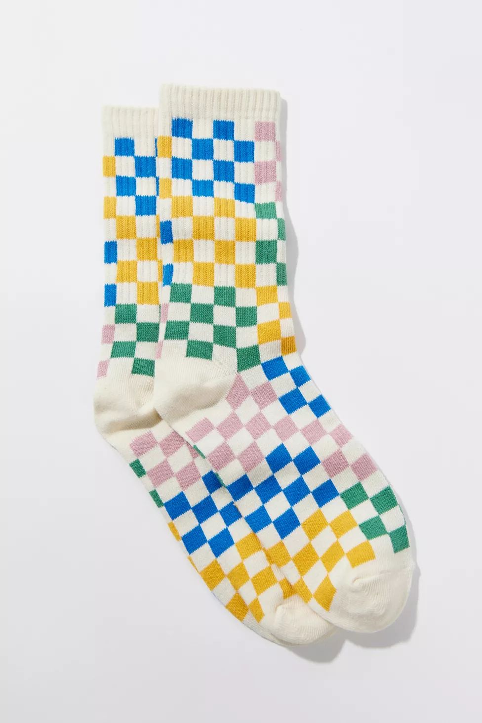 Multi-Check Crew Sock | Urban Outfitters (US and RoW)