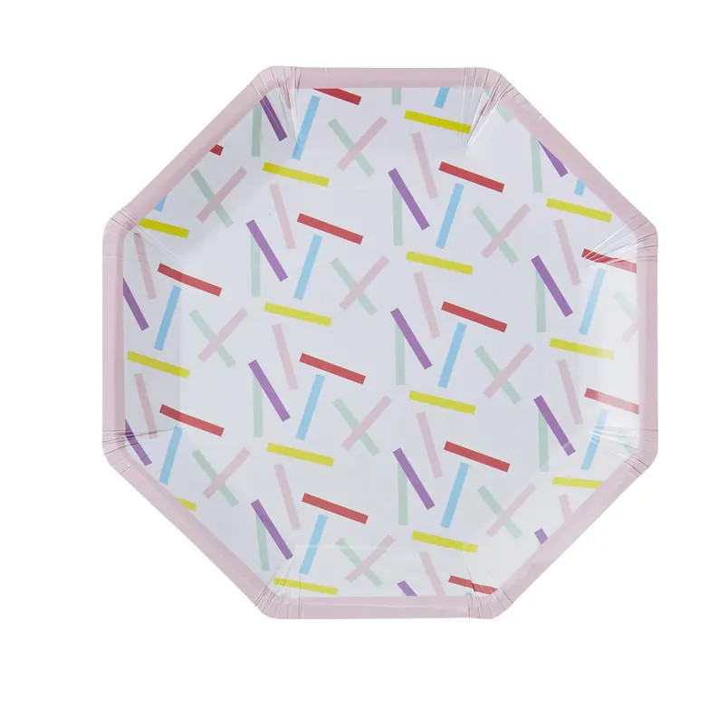 Sprinkles Paper Plates 9" | Baby Sprinkle Paper Plates | Confetti Paper Plates | Donut Party | Ic... | Etsy (US)