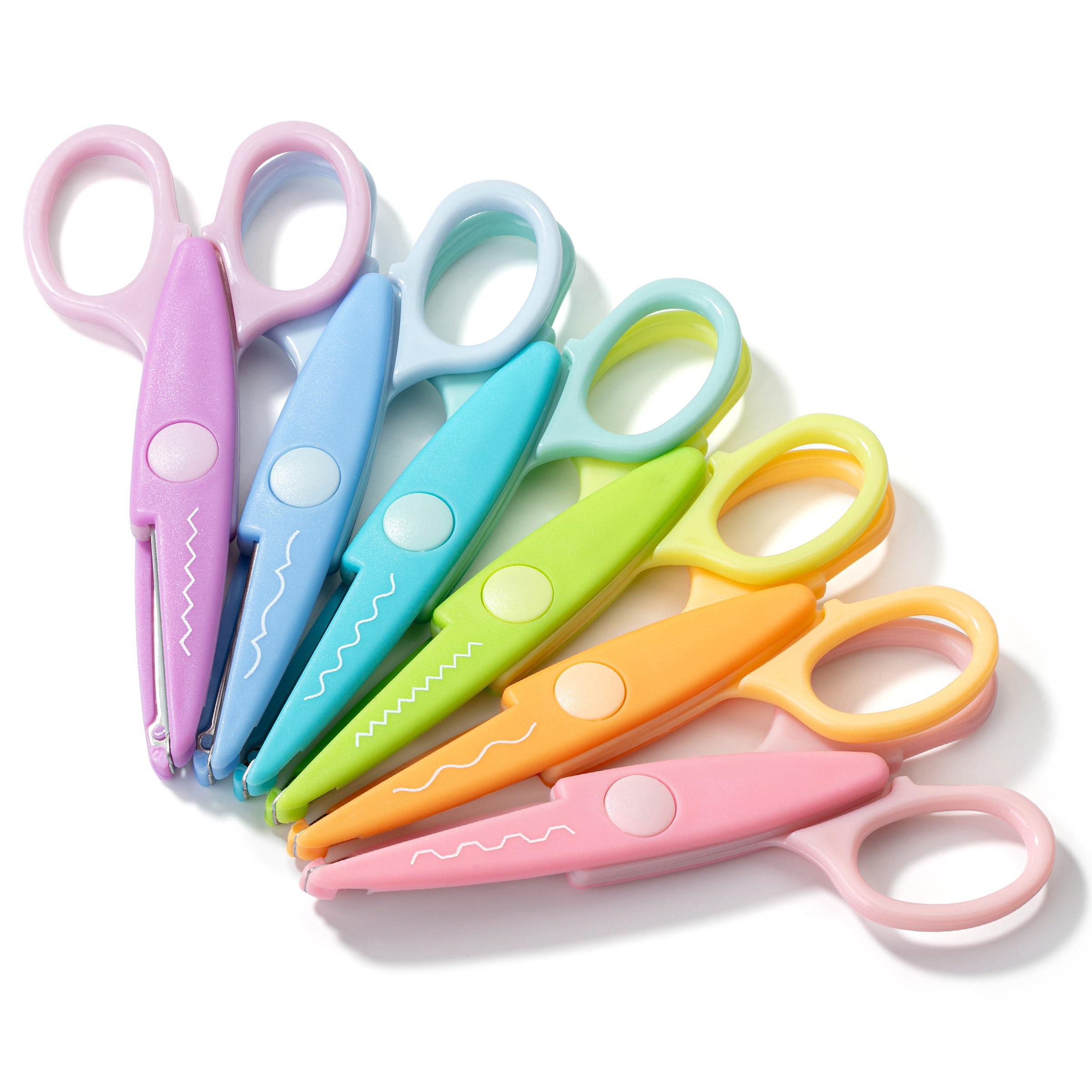 Mr. Pen Craft Scissors - Decorative Edge, 6 Pack, Rainbow Color, Zig Zag Pattern, Scrapbooking & ... | Amazon (US)