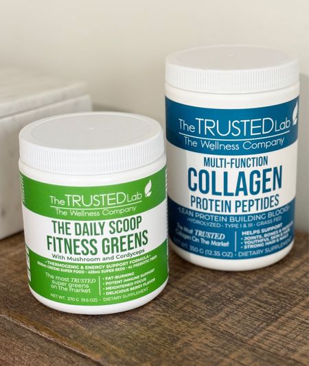 The Trusted Lab CBD Collagen. Fitness Greens. 