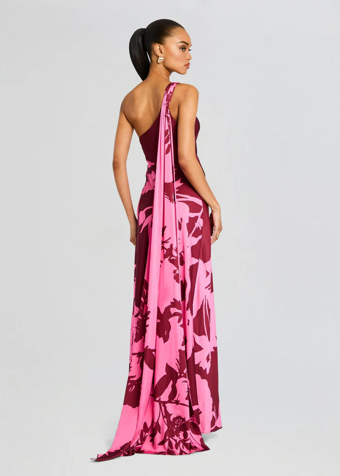 Tehr One Shoulder Long Dress | Retrofete