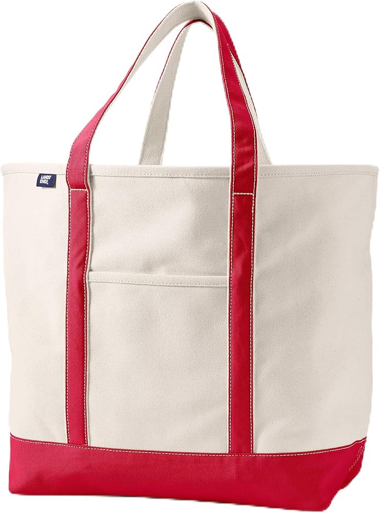 Lands' End Open Top Canvas Tote Bag | Amazon (US)
