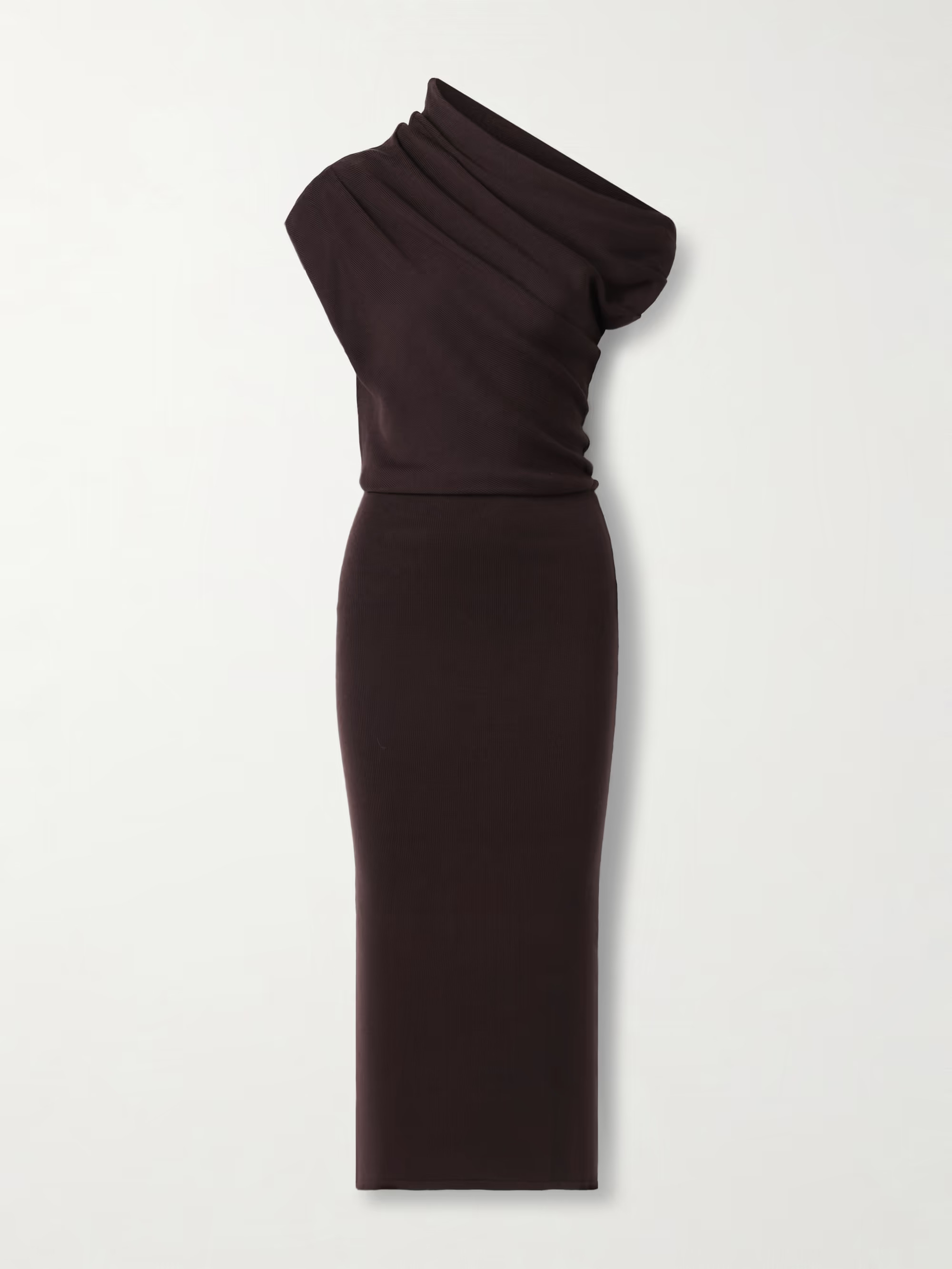 Mabel off-the-shoulder draped wool maxi dress | NET-A-PORTER (US)