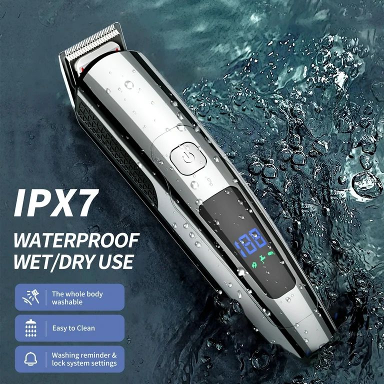Hair Clipper for Men, All in One Grooming Kit IPX7 Waterproof, Cordless Electric Beard Trimmer, U... | Walmart (US)