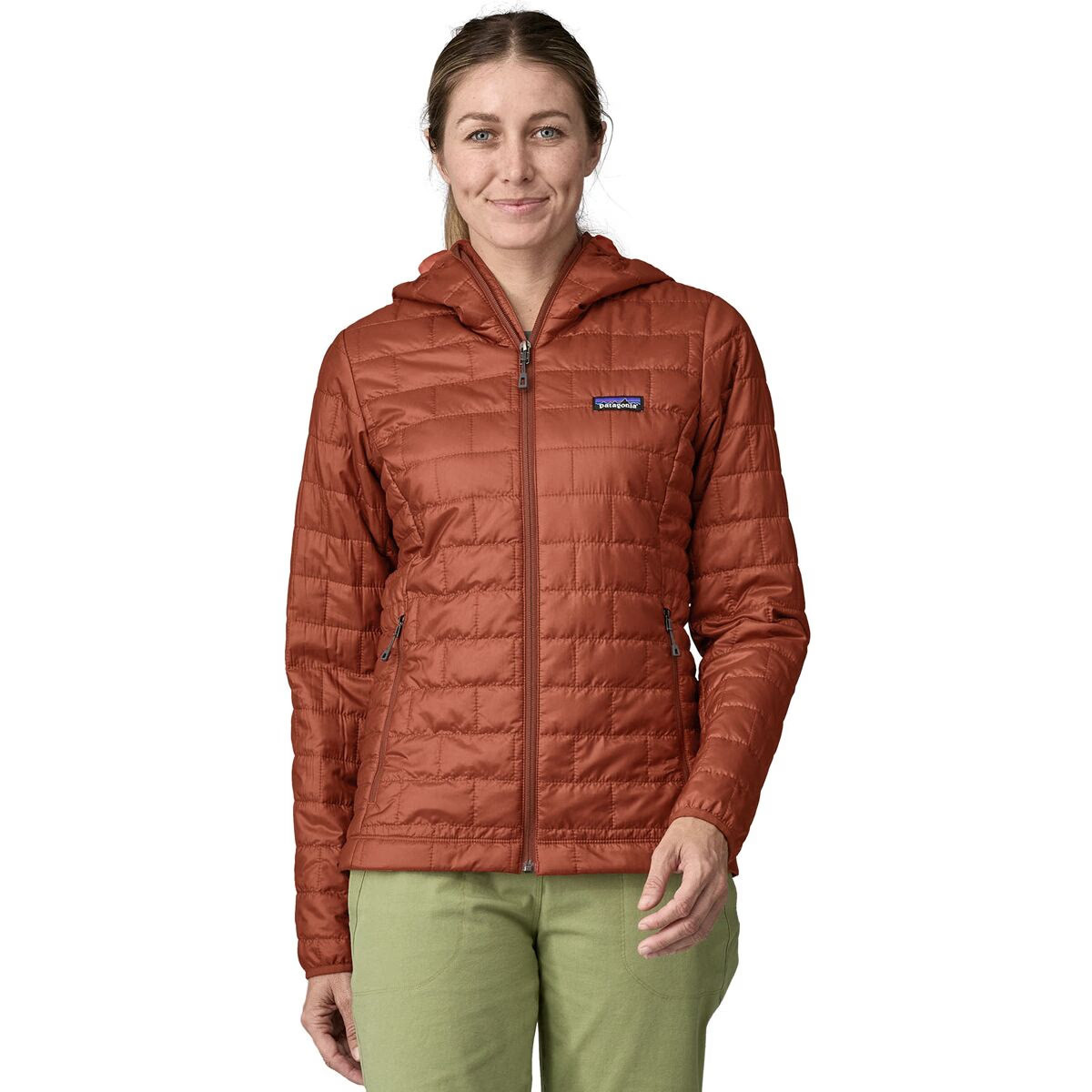 Patagonia Nano Puff Hooded Insulated Jacket - Women's Burnished Red, M | Backcountry