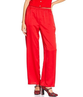 Mirabel Satin Wide Leg Pants | Dillard's