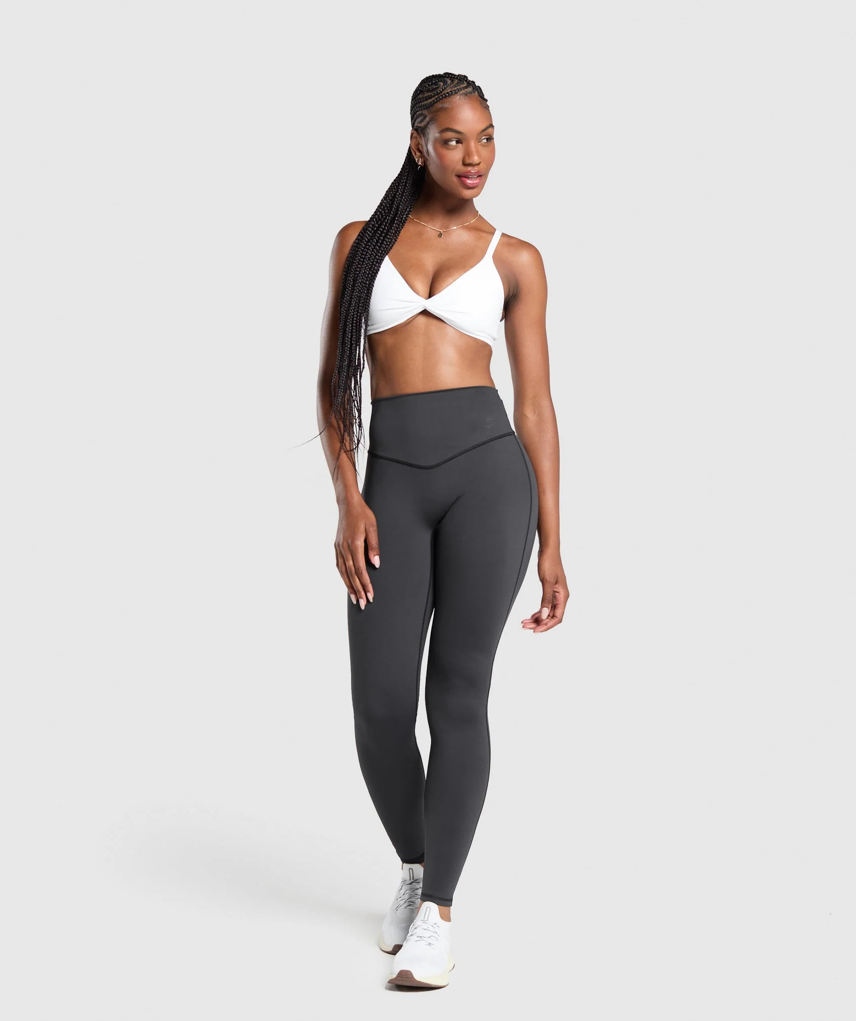 Gymshark Twist Front Bralette - White | Gymshark US