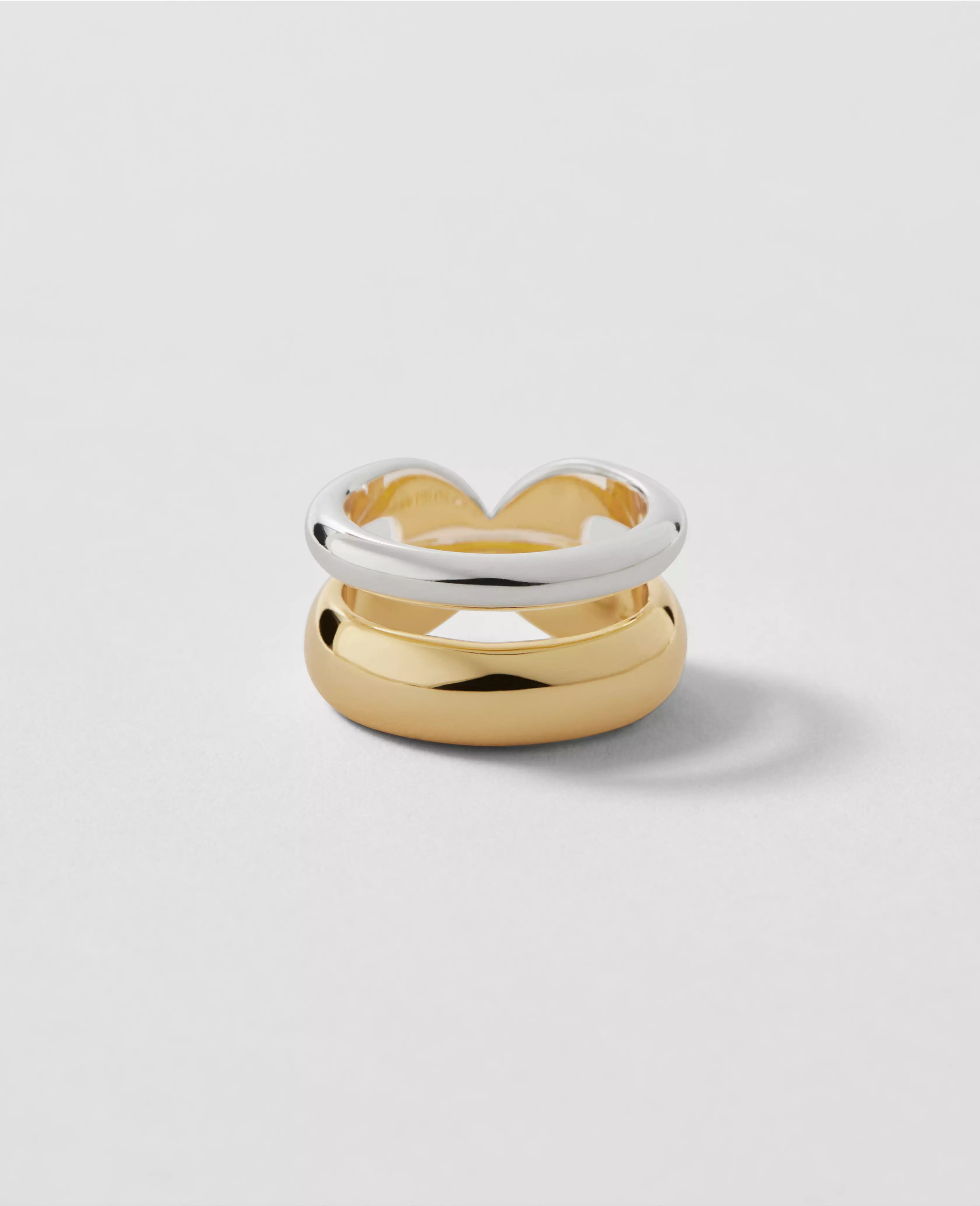 Mixed Metal Double Ring | Ann Taylor