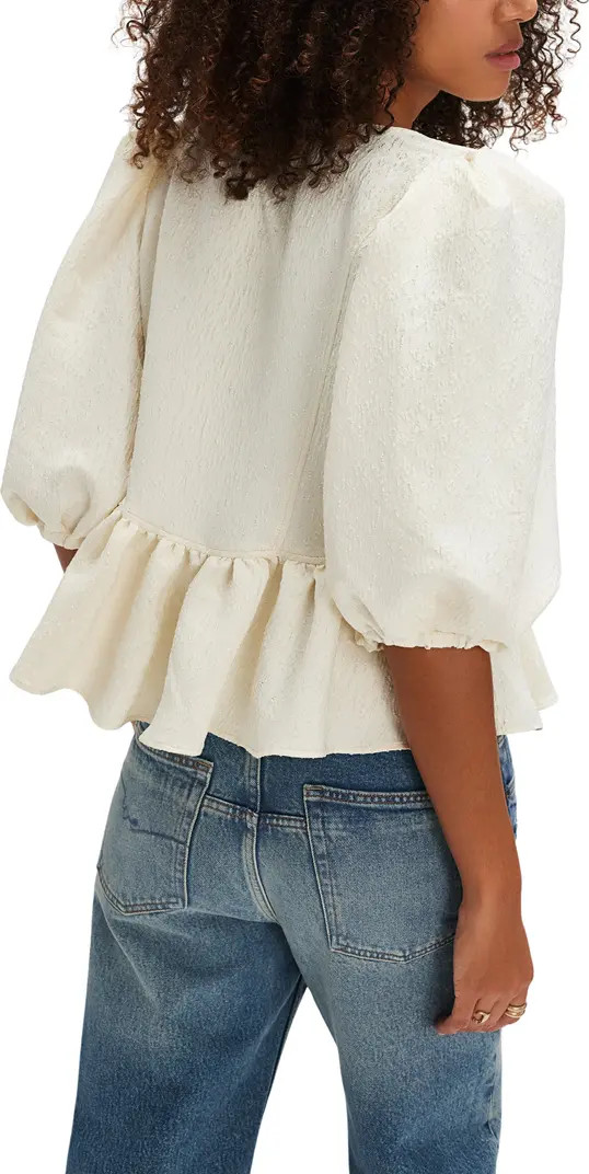 Free People Pamela Embroidered Bow Crop Top | Nordstrom | Nordstrom