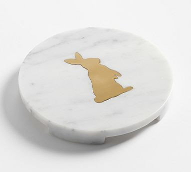 Bunny Inlay Marble Cheese Board | Pottery Barn (US)
