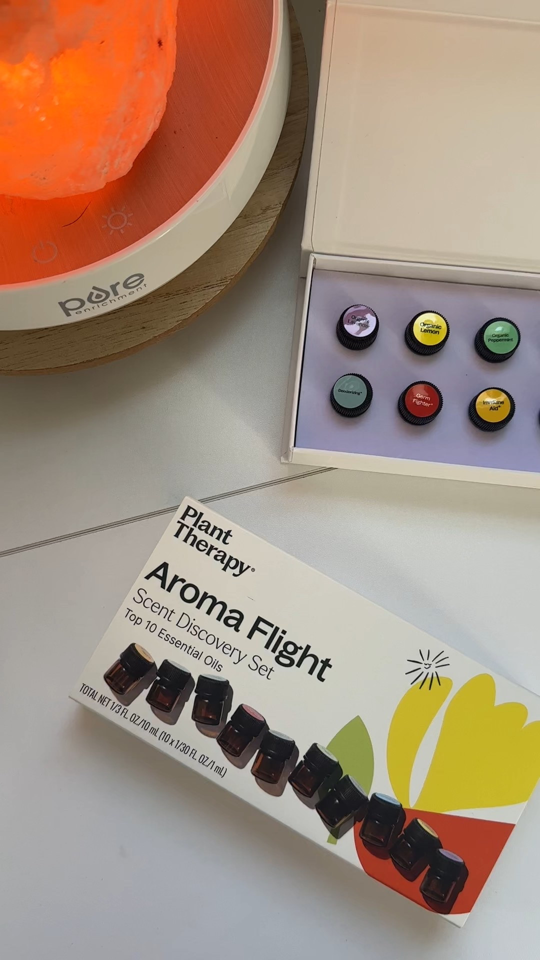 ✨ 10 powerhouse oils in one set? Yes please! 🌿 The Plant Therapy Flight Discovery Set is packed with must-have singles + blends for natural wellness, cleaning, immune support & more.

Here’s what’s inside:
💜 Lavender – calm + sleep
🍋 Lemon – fresh + uplifting
🌱 Peppermint – energy + focus
🌿 Rosemary – hair + clarity
🧼 Tea Tree – skin + purifying
🫧 Deodorizing Blend – freshens everything
🛡 Germ Fighter – immune season MVP
💪 Immune Aid – daily wellness support
🌬 Respir Aid – clear breathing support
👶 Sniffle Stopper – kid-safe respiratory blend



Which oil do you reach for the most?👇
#planttherapy #essentialoils #naturalwellness #aromatherapy #toxinfreehome #flightdiscoveryset

#LTKHome