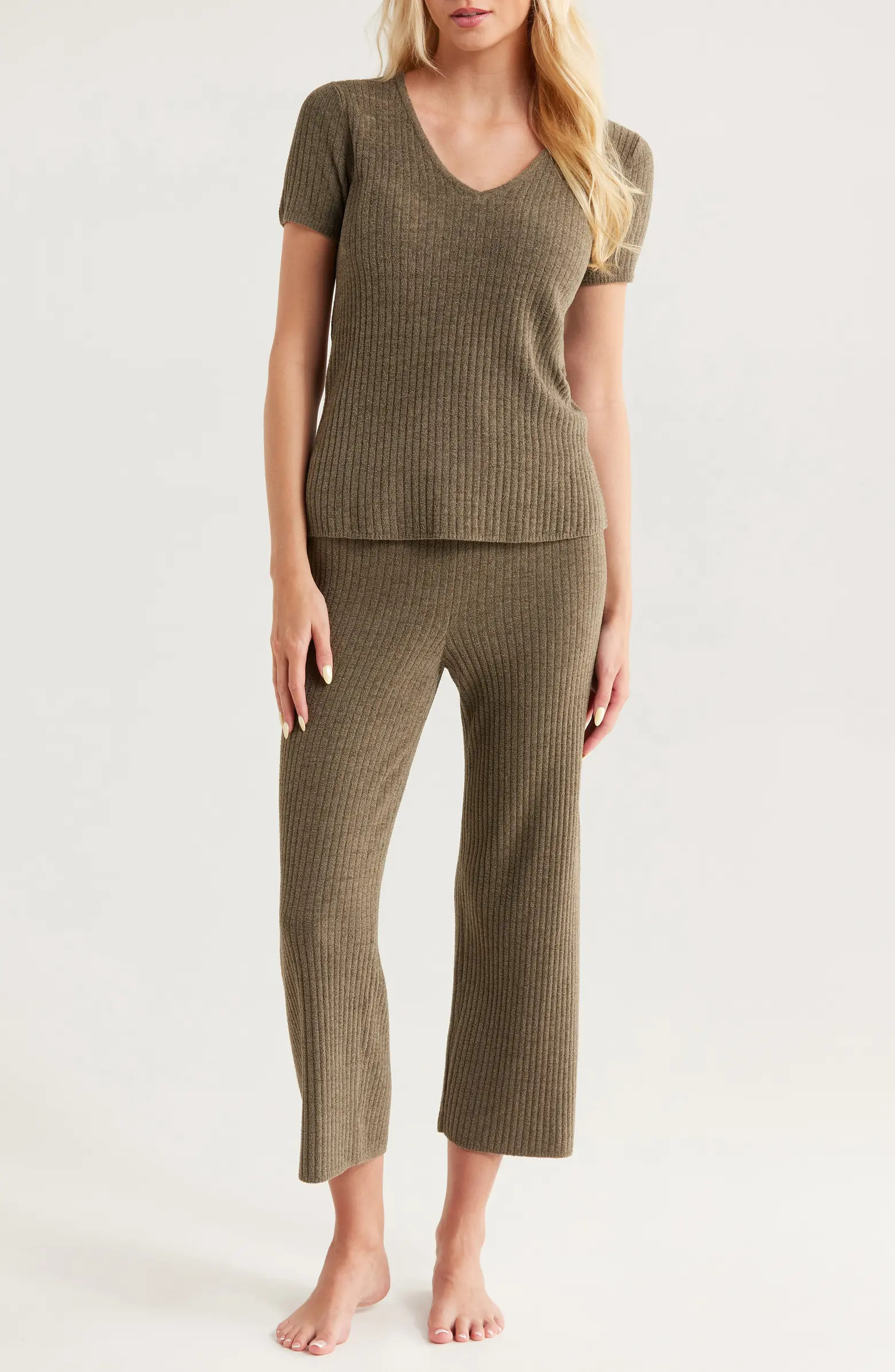 CozyChic® Ultra Lite® Rib Culotte Lounge Set | Nordstrom