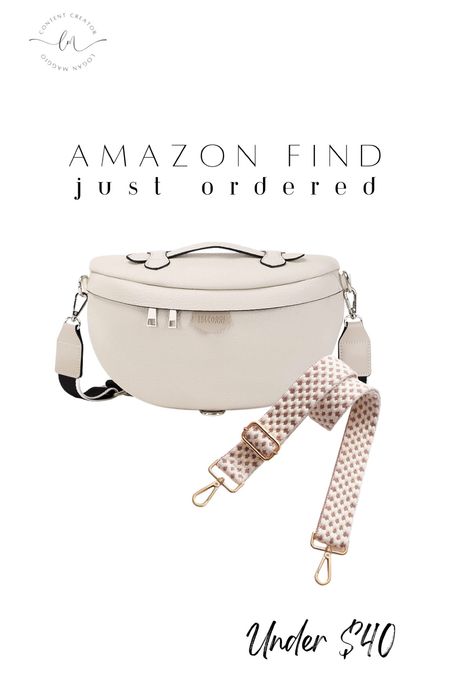 Just ordered this off white faux leather belt bag with this strap and I’m obsessed. Cannot wait to get this in and it’s all under $40 on Amazon! 

#beltbag #amazonfind #fannypack #purse

#LTKitbag #LTKFind #LTKstyletip