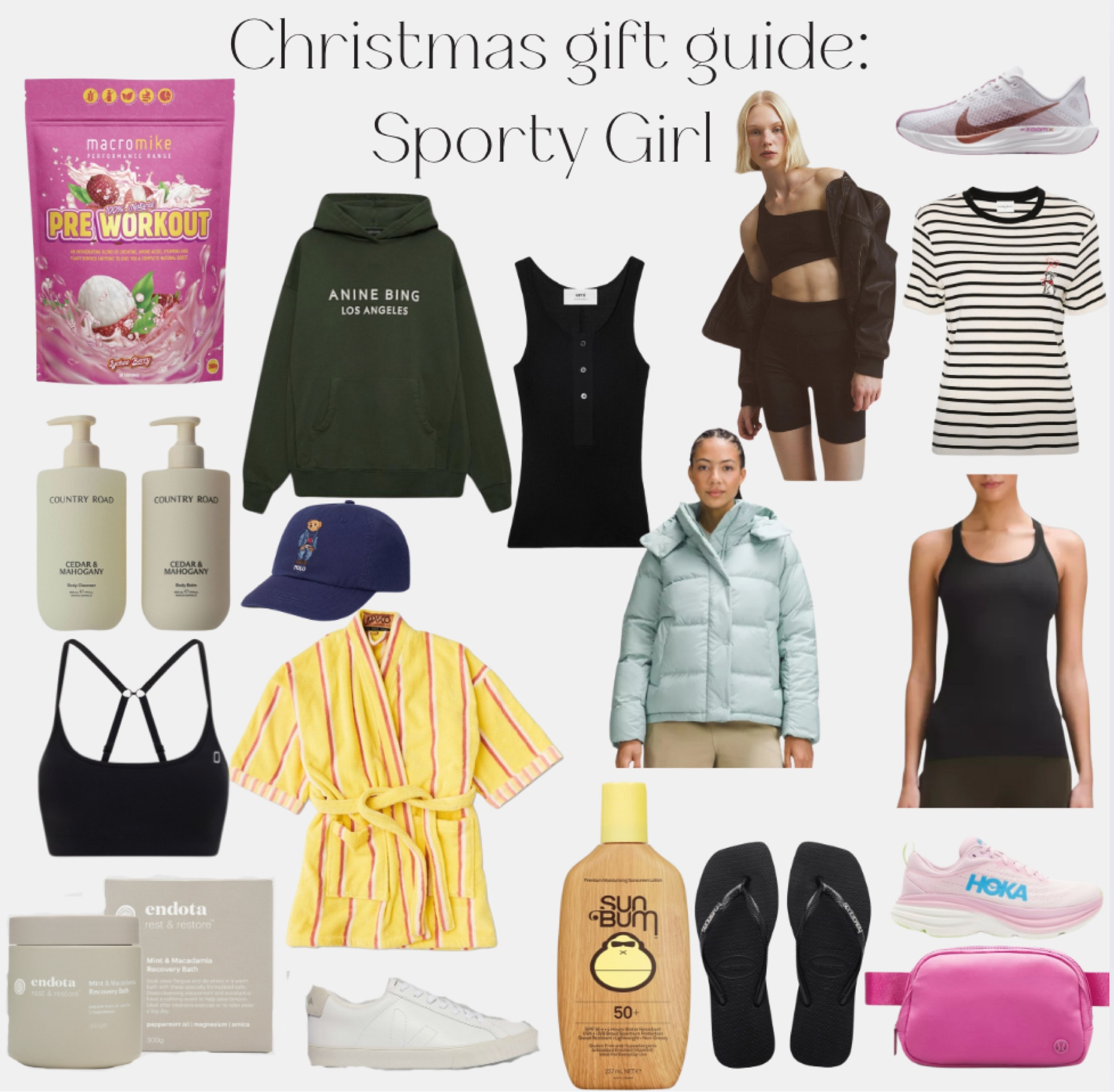 A gift guide for the fun sporty girl! 🏸🎄🎁

#LTKsummer #LTKstyletip #LTKaustralia