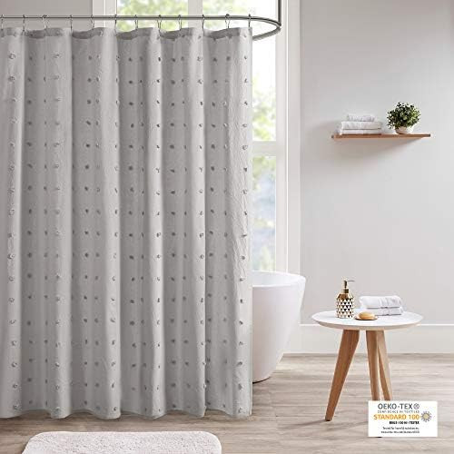Urban Habitat Brooklyn Cotton Fabric Shower Curtain Jacquard Pom Machine Washable Shabby Chic Mod... | Amazon (CA)