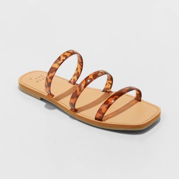 Women's Wren Triple Strap Sandals - A New Day™ | Target