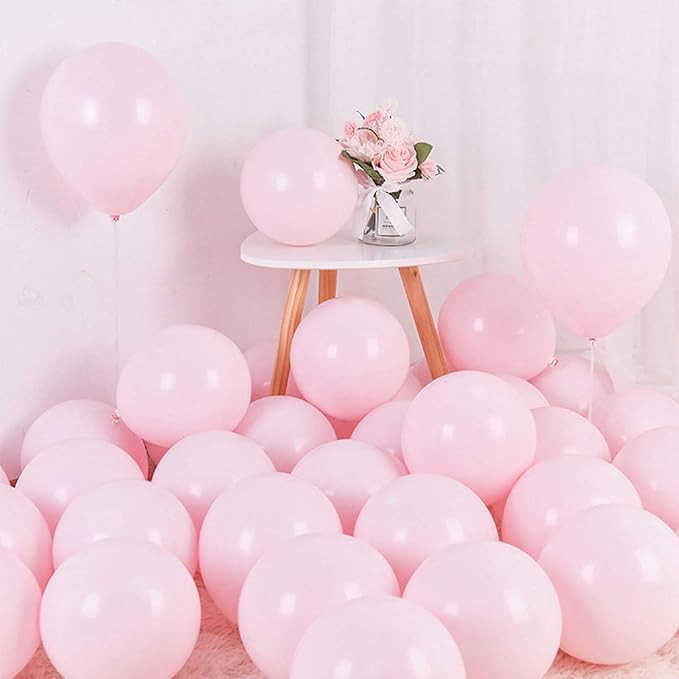 Pastel Pink Balloons 12 inch 50pcs Latex Party Balloons Baby Shower Helium Balloons Pink Birthday... | Amazon (US)
