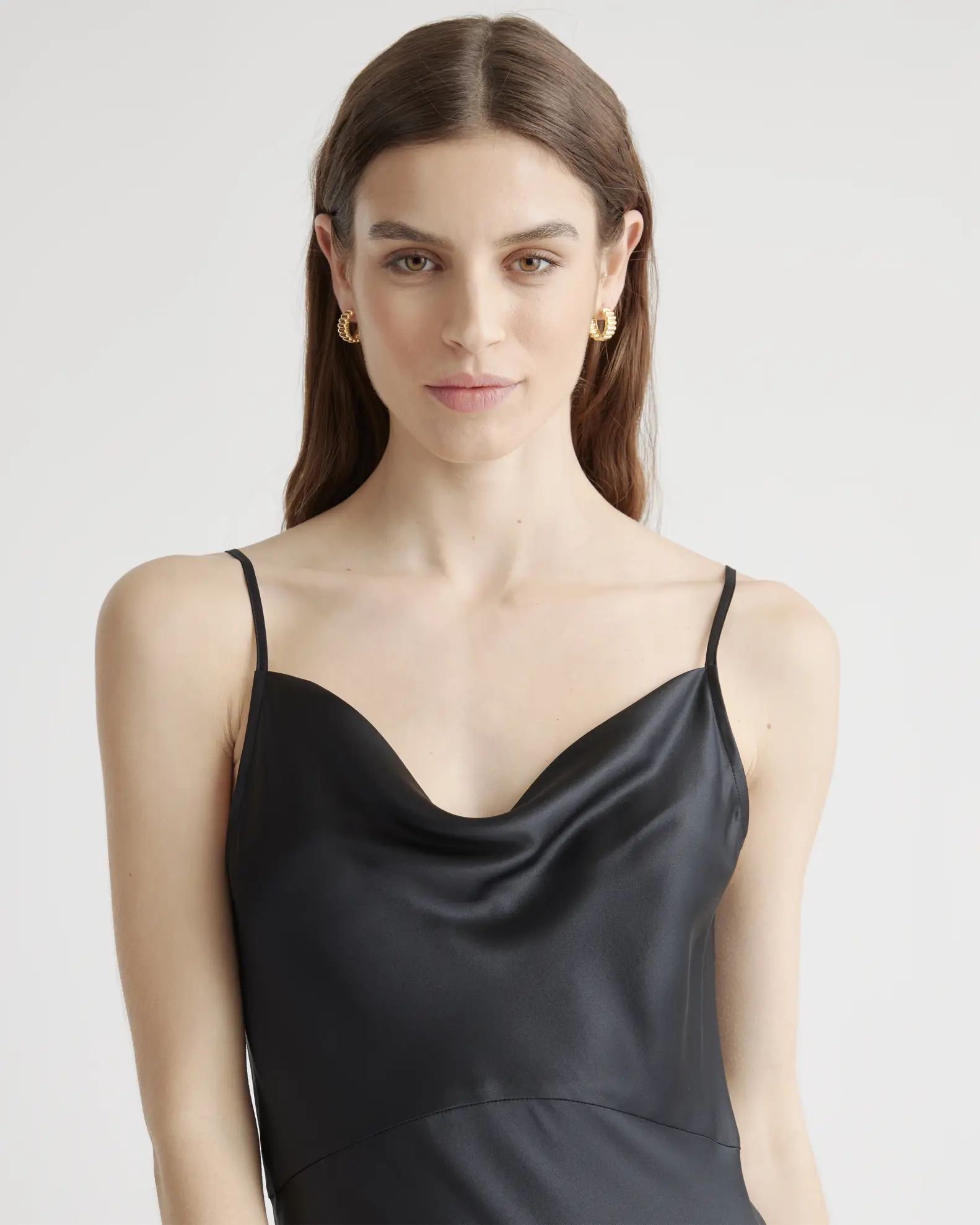 100% Washable Silk Cowl Neck Slip Dress | Quince