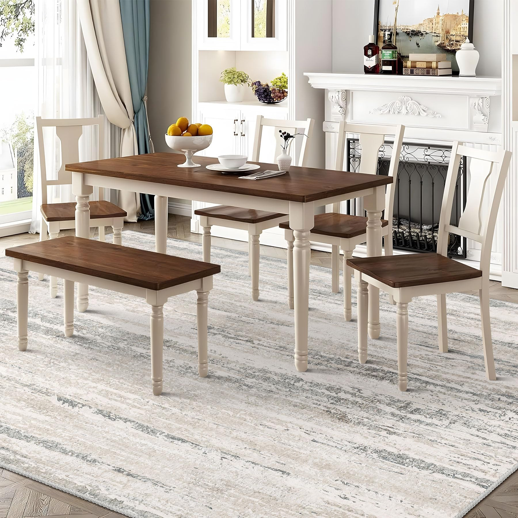 MUJOO 8x10 Area Rugs,Washable Rugs for Living Room Bedroom Dining Room,Modern Abstract Large Non ... | Amazon (US)