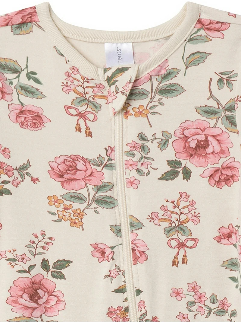 Modern Moments by Gerber Baby Neutral Super Soft Viscose Long Sleeve Coverall, Sizes Newborn - 12... | Walmart (US)