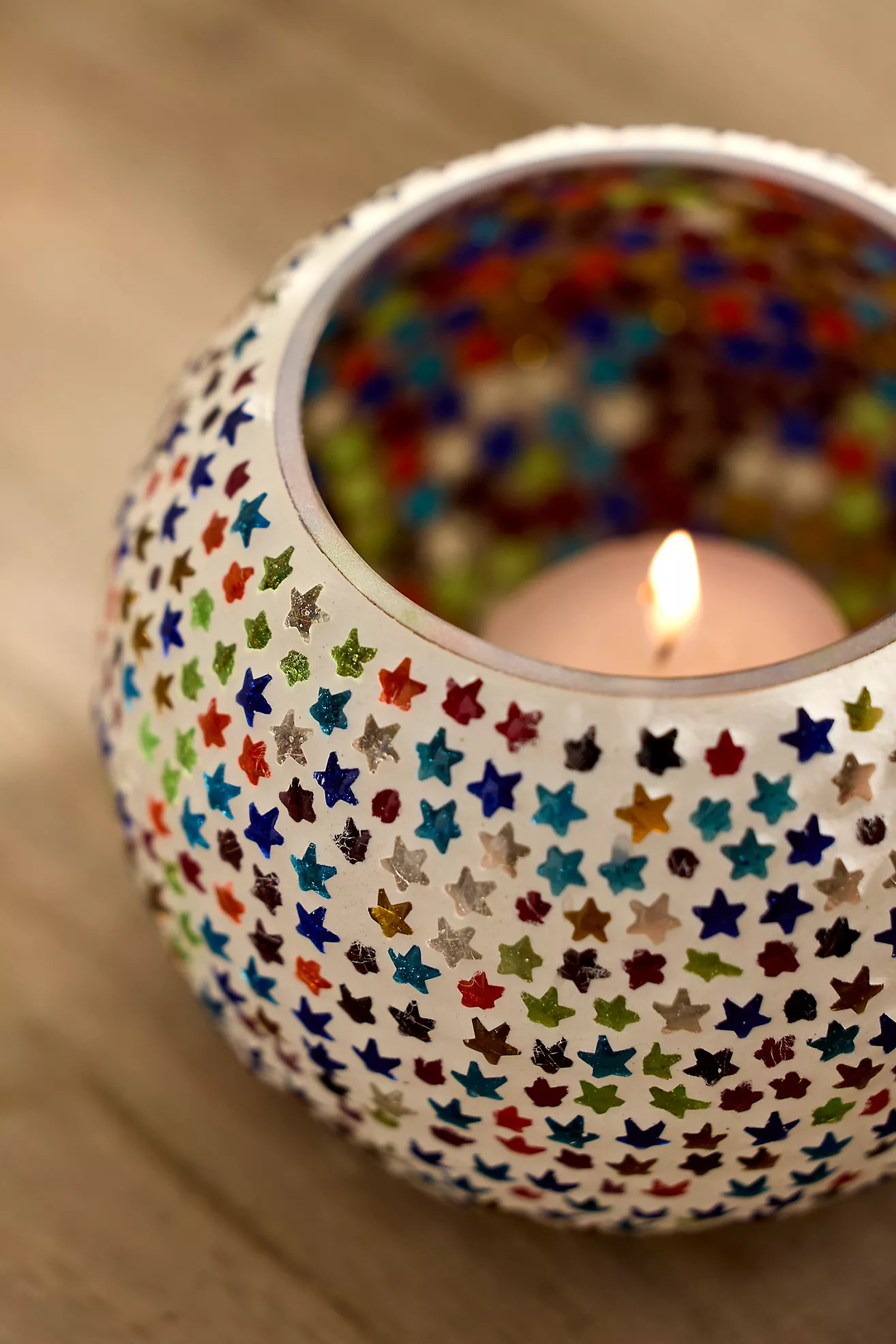 Star Mosaic Votive Holders, Set of 2 | Anthropologie (US)