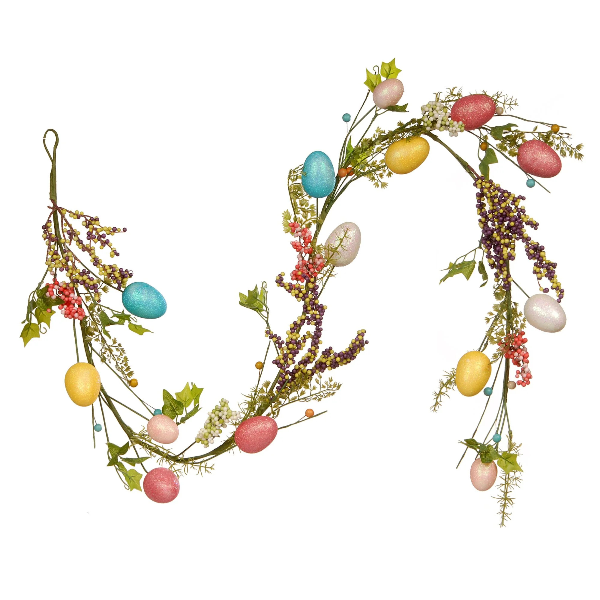 5ft Green and Blue Easter Eggs Artificial Garland - Unlit | Walmart (US)