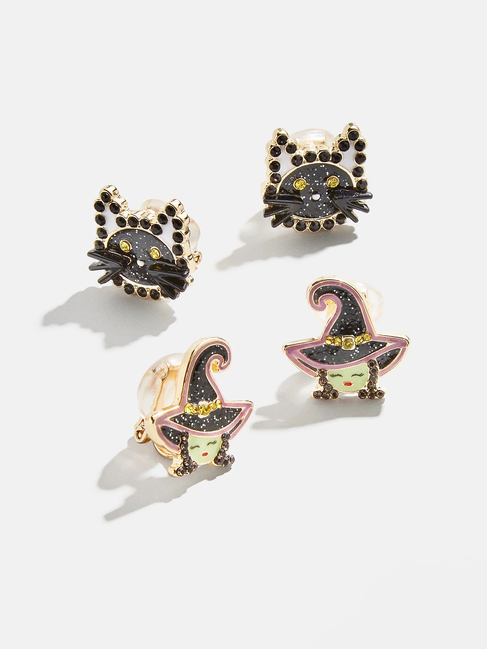 Scaredy Cat Kids' Clip-On Earring Set - Scaredy Cat Set | BaubleBar (US)