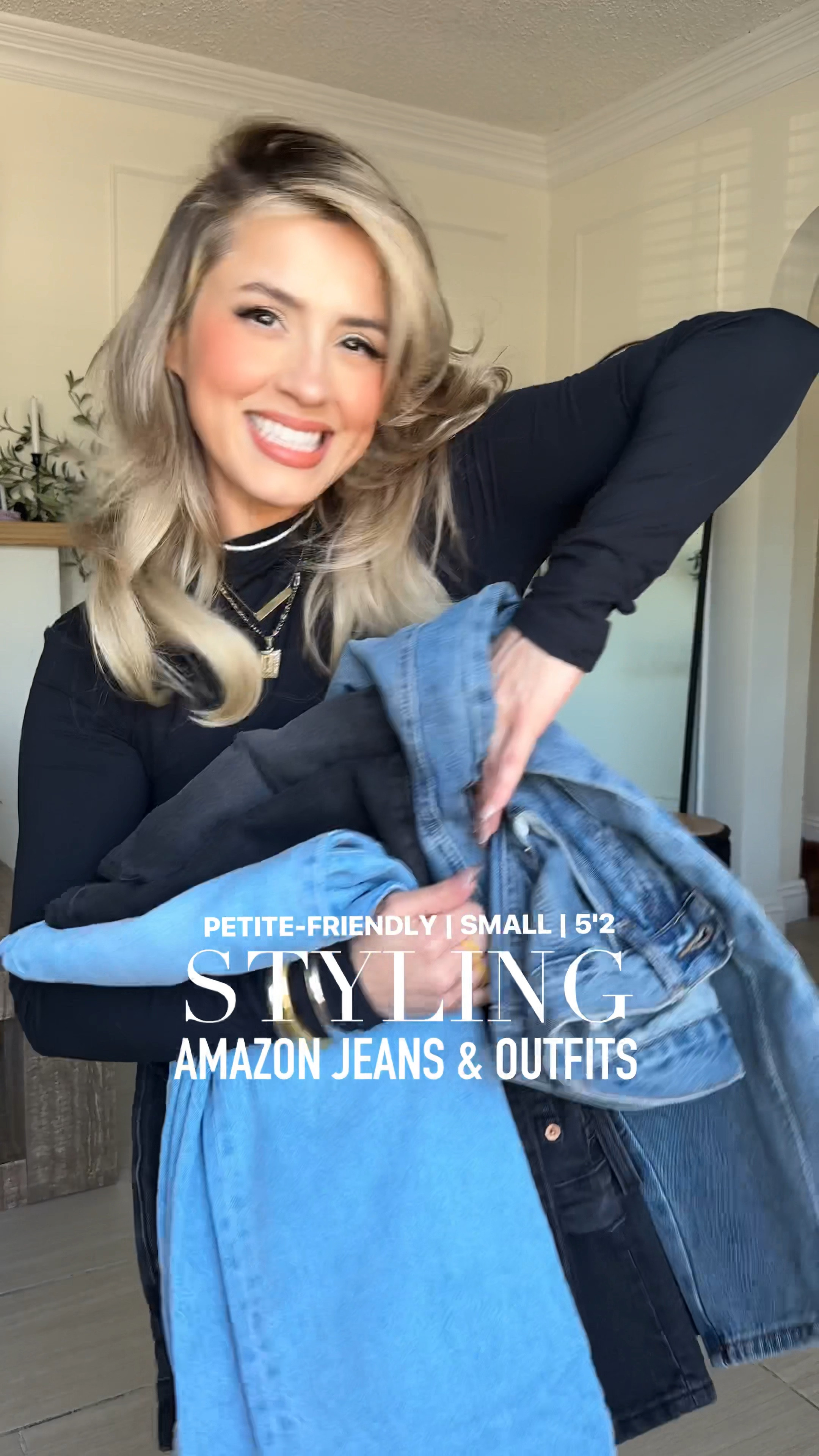 AMAZON jeans + FALL OUTFITS 😍🙌🏼

✔️Look 1: 
Size 28 on black Ribcage Levi's jeans from Levi's in the color Rosie Posie Black (little stretch)| small in bodysuit + tweed jacket | on Amazon these jeans in black are sold out. Get them from Levi's. 

✔️Look 2: size 29 in 94 baggy Levi's (some stretch) | small in turtleneck | blazer is from Mango (size medium). 

✔️Look 3: size 28 in Levi's low pro (No stretch) | medium in denim button up | limited sizes on Amazon, but they have all sizes on Levi's website! 

✔️Look 4: size 28 in Levi's Ribcage full length pants in color samba tango light (GREAT STRETCH) | jeans are out of stock on Amazon, so I linked them from REVOLVE (same price) |  small in top + jacket 

✔️Look 5: size 27 in Levi's Ribcage straight ankle jeans in color black rinse (GREAT STRETCH). Small in Amazon the drop tee (my fave)! 

✔️Look 6: size 4 in barrel jeans (color: BLUE) | small in long sleeve

If I'm missing anything, lmk in the comments here babes! 

#LTKStyleTip #LTKFindsUnder100 #LTKU