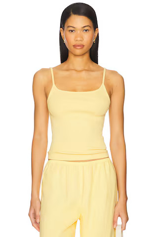 DONNI. The Rib Spaghetti Tank in Butter from Revolve.com | Revolve Clothing (Global)