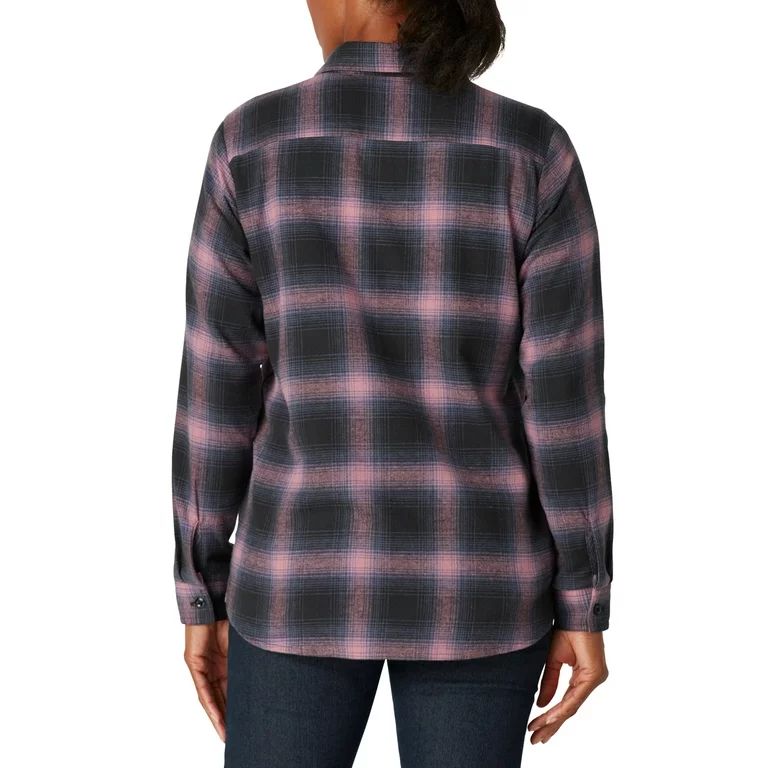 Genuine Dickies Womens Long Sleeve Flannel Work Shirt | Walmart (US)