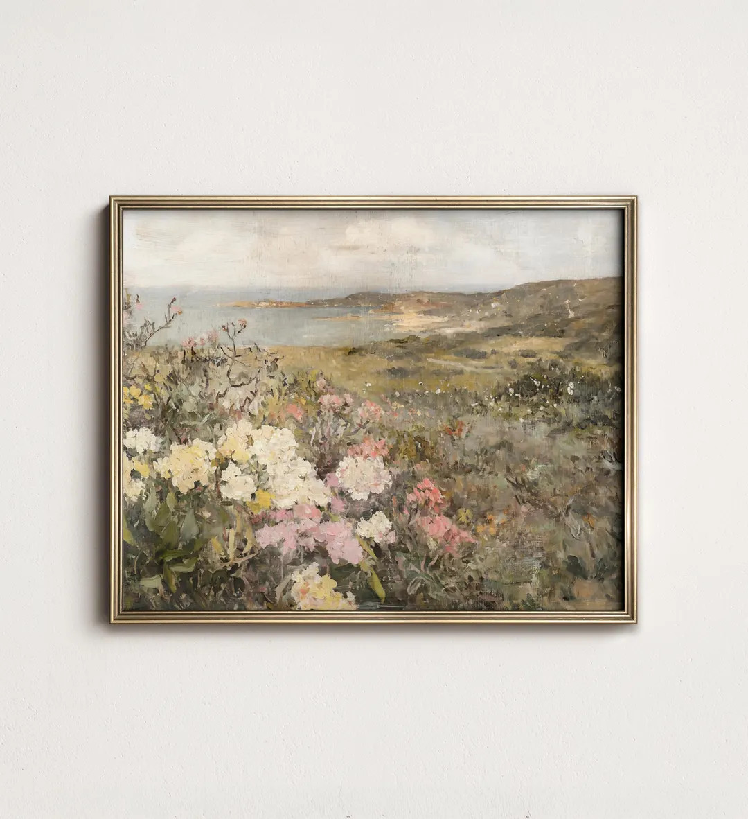 Summer Coastal Painting PRINTABLE, Beach House Wall Decor, Seaside Landscape Wall Art Decor, Down... | Etsy (US)