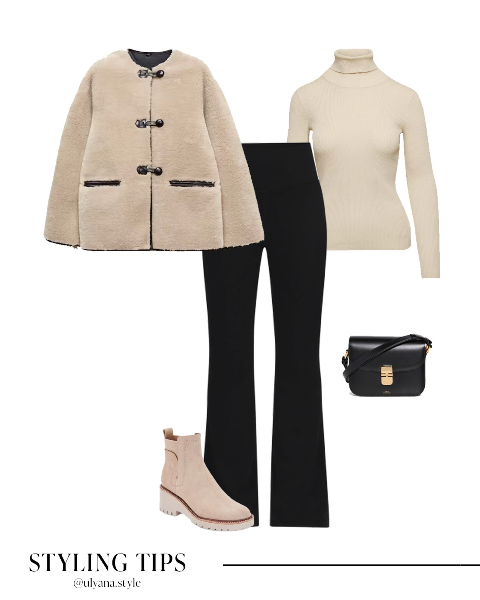 A faux fur jacket paired with a turtleneck  sweater, black pants | waterproof ankle booties , and a handbag, makes a cute winter outfit.
.
.
.
.
.
.
.
.
.
Winter boots | winter outfit | winter jacket | winter coat | coat outfit | fur coat | beige coat | winter fashion | Sherpa jacket | mango jacket | pants outfit | cream sweater | white sweater | sweater outfit | ivory sweater | winter sweater | boots outfit | boots 2023 | winter boots | snow boots | designer bags | winter bags | trending bags |black pants outfit | black flare pants | straight leg pants | casual winter outfits | cabin outfit | outfit ideas | outfit inspo 

#LTKGiftGuide #LTKSeasonal #LTKFind #LTKunder50 #LTKunder100 #LTKHoliday #LTKU #LTKsalealert #LTKfindsunder50 #LTKfindsunder100 #LTKstyletip #LTKworkwear #LTKtravel #LTKshoecrush #LTKitbag 