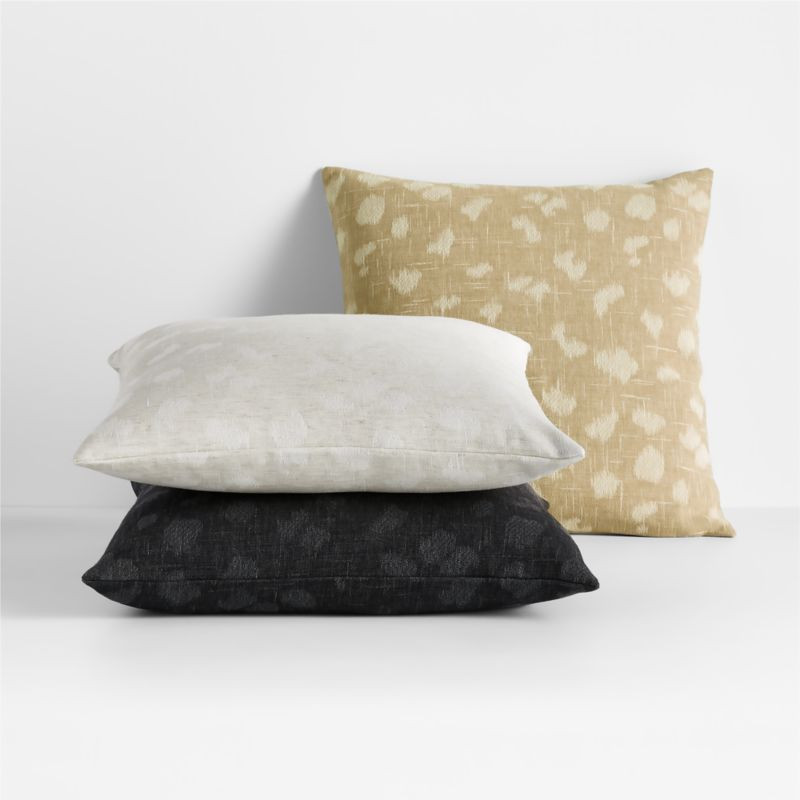 Fancy Jacquard 20" Cheetah Print Pillows | Crate & Barrel | Crate & Barrel