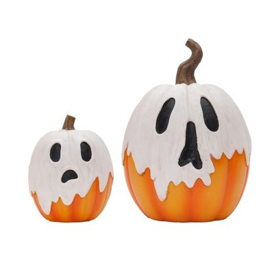 Gallerie II Ghost Pumpkins Set of 2 Halloween Figurines | Target