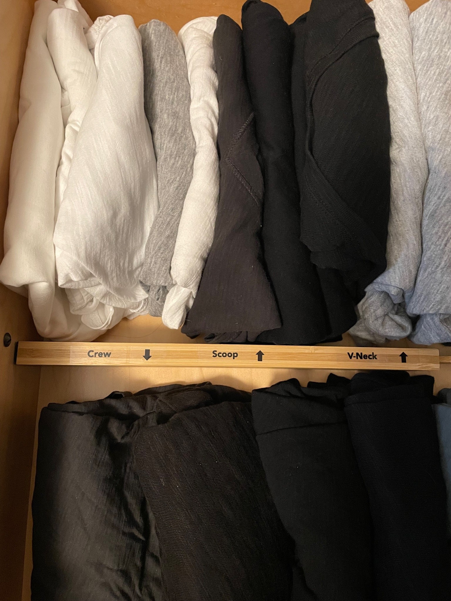 Expandable drawer divders work well in dressers, keeps clothing up right and categories in check. Take it a step further and label the top of the divider!

#LTKhome #LTKkids #LTKmens