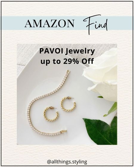 My favorite PAVOI Tennis Bracelet and PAVOI Twisted Rope Hoop Earrings currently ON SALE.  Perfect time to gift or treat yourself 💗

Amazon PAVOI jewelry favorites, Amazon tennis bracelet, PAVOI Gold Dome Hoop Earrings, Heart jewelry, Valentines Day gifts #LTKover40 #LTKfindsunder50 #LTKworkwear #LTKsalealert 

#LTKSeasonal #LTKGiftGuide #LTKstyletip
