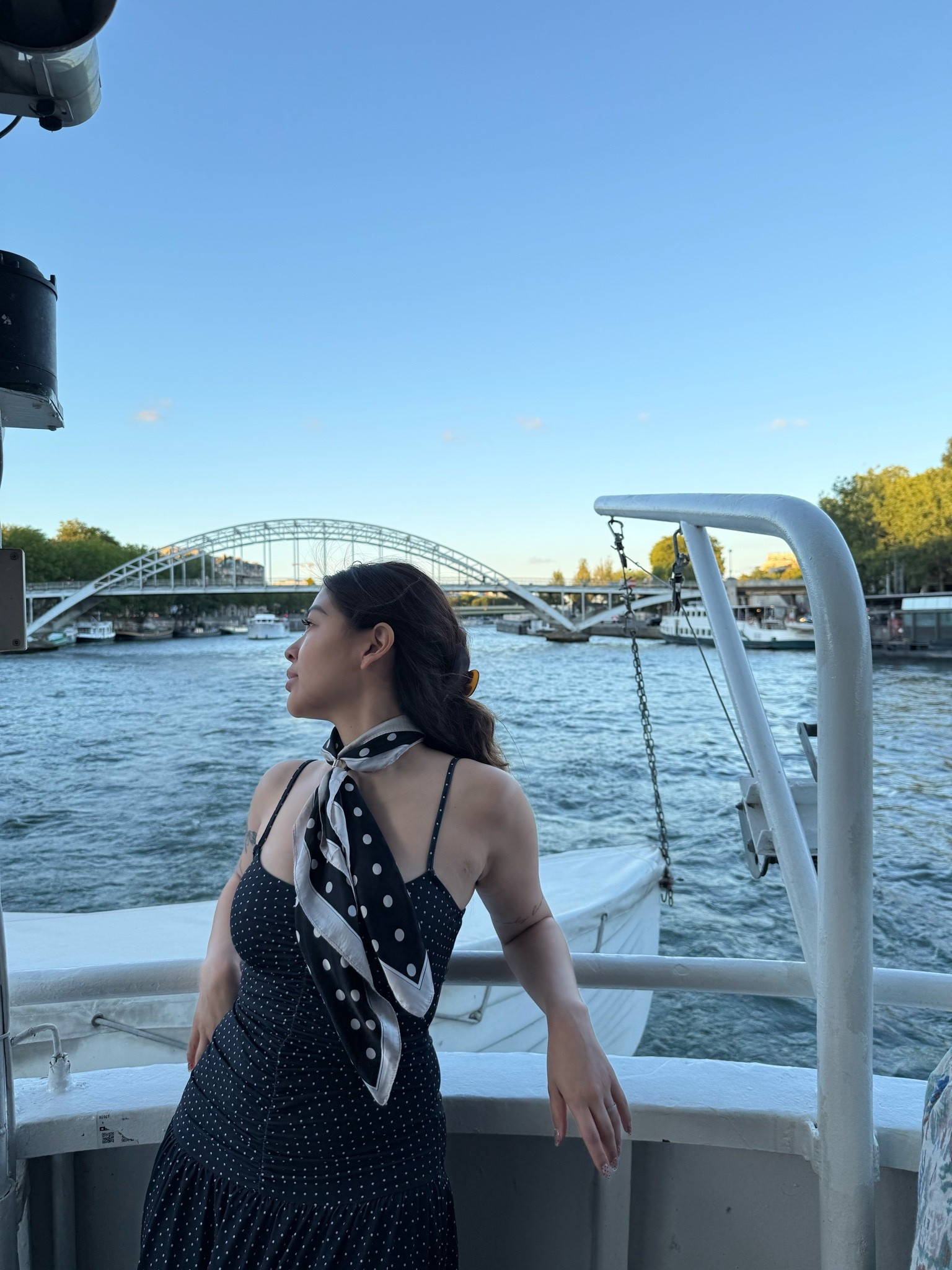 Seine River night cruise 🇫🇷🥖✨

WeWoreWhat polka dot maxi
Polka Dot neck scarf from Santee Alley in DTLA

#LTKPetite #LTKTravel #LTKootd