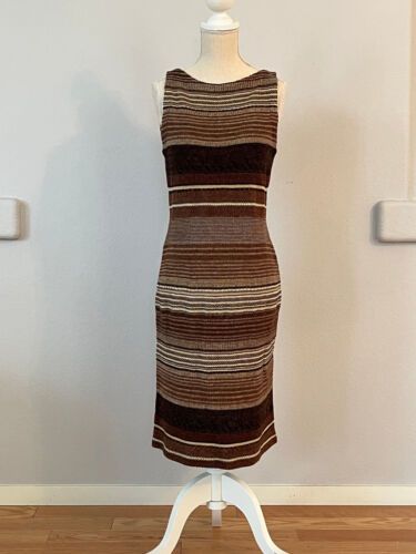 Ralph Lauren Sleeveless Knit Dress - Linen/Cotton - Brown Stripes - Size S - NWT  | eBay | eBay US