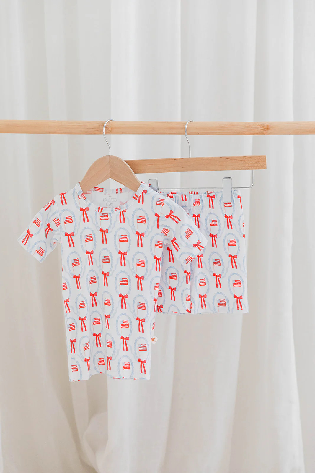 Stars & Bows 4th of July Two-Piece Loungewear Set | Ollie's Day