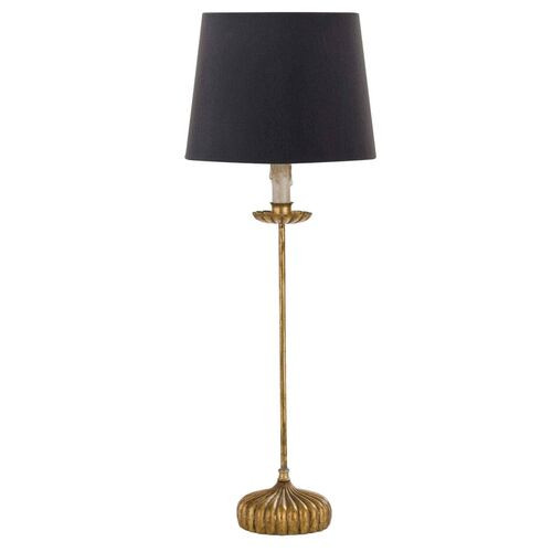 Clove Stem Buffet Lamp, Gold/Black | One Kings Lane