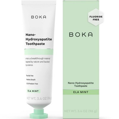 Boka Ela Mint- Fluoride Free- Nano Hydroxyapatite Toothpaste - 3.4oz | Target