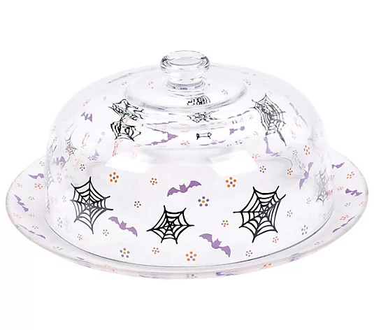 Temp-tations Special Edition Glass Cake Plate with Dome Lid - QVC.com | QVC