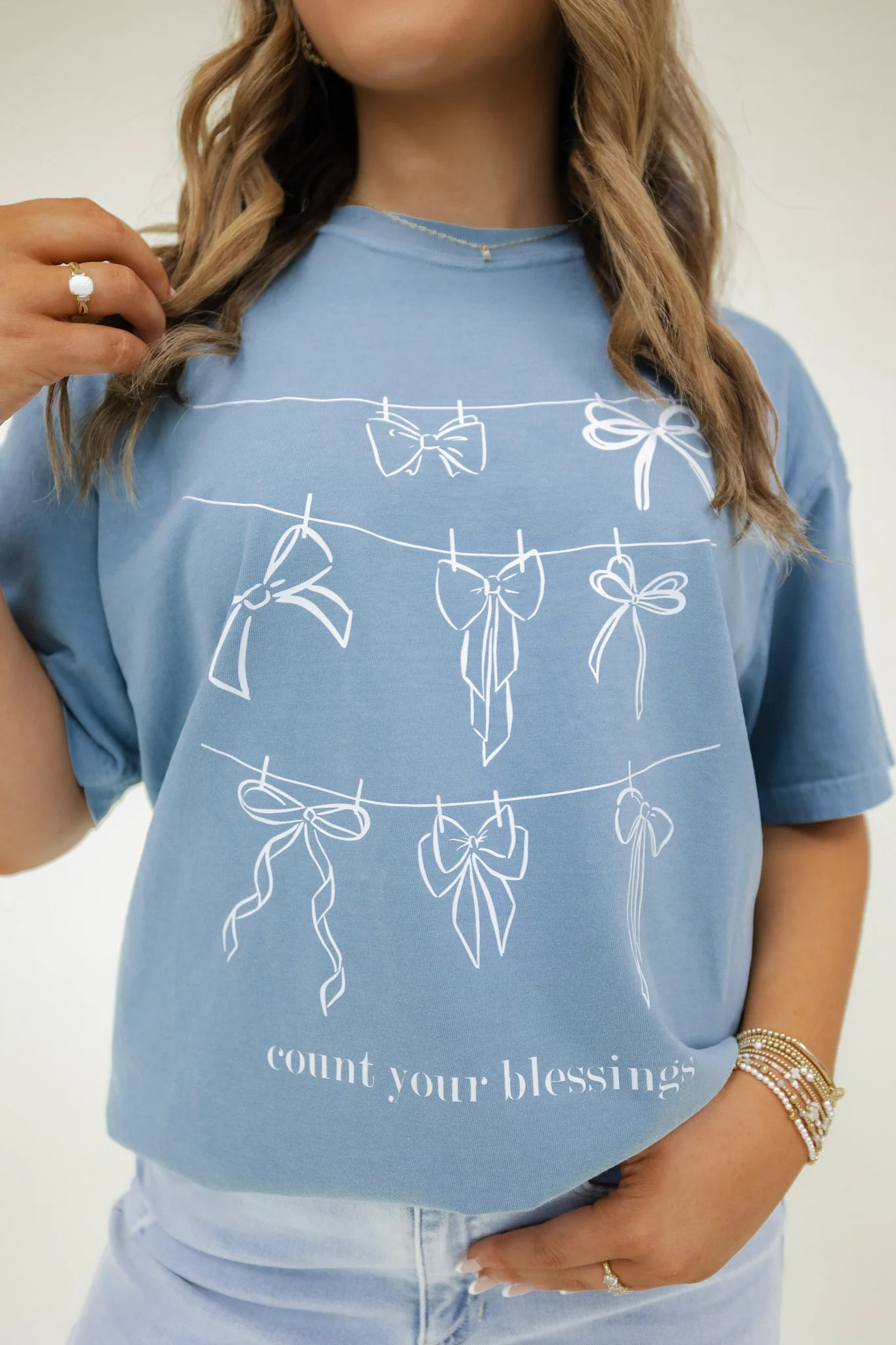Count Your Blessings Bow Tee | TEES by Taylor