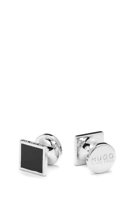 HUGO - Square cufflinks with enamel detail | Hugo Boss (UK)